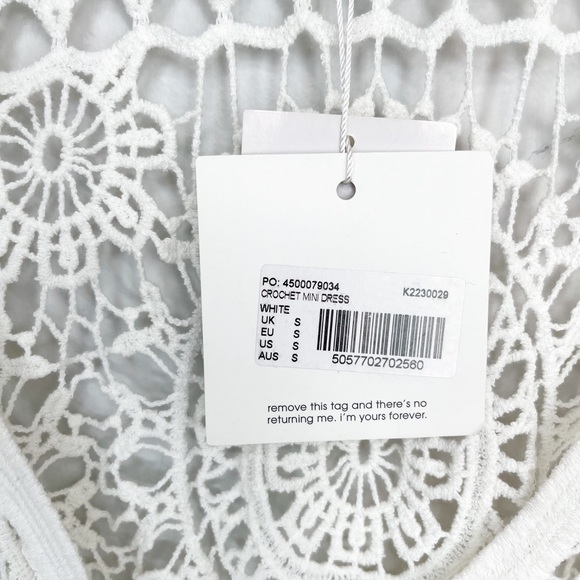 Missguided | Crochet Lace Up Mini Dress Coverup - Picture 15 of 16